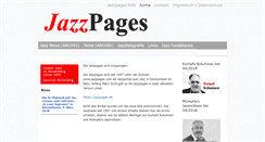Desktop Screenshot of jazzpages.com